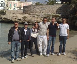 Riccardo, Michele, Elisa, Paolo, Luca e Carlo in trasferta a Gallipoli